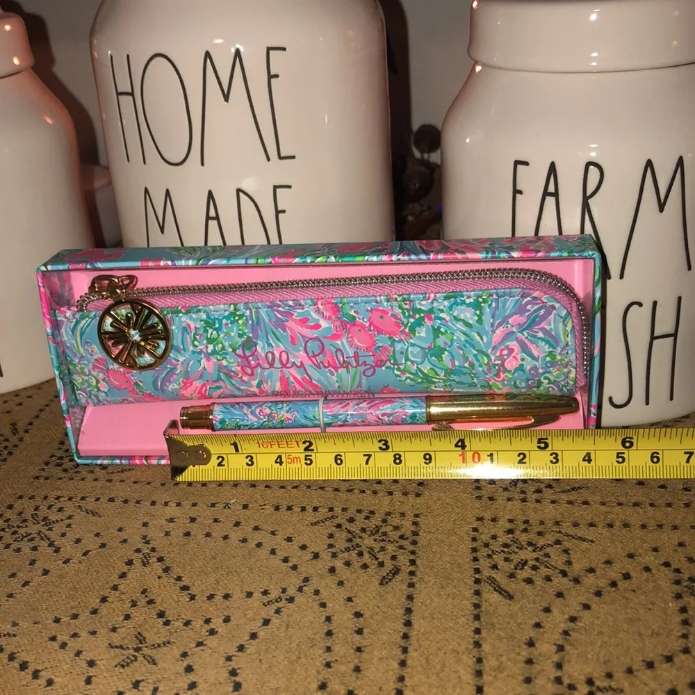 Lilly Pulitzer Pouch & Pen Set Best Fishes